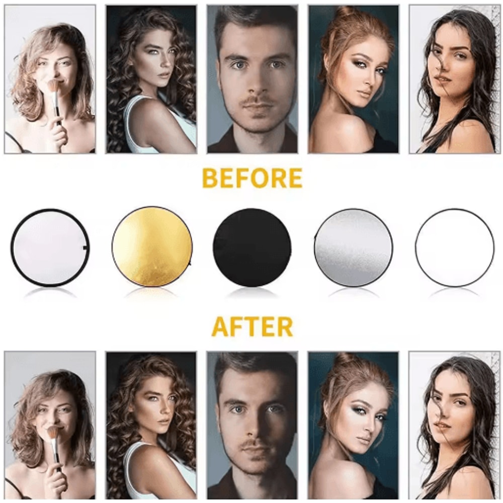 5in1 Collapsible Photography Reflector For Studio Outdoor Lighting 7