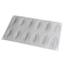 12Cavity Silicone Quenelle Mold For Mousse Cakes Chocolate Desserts 6