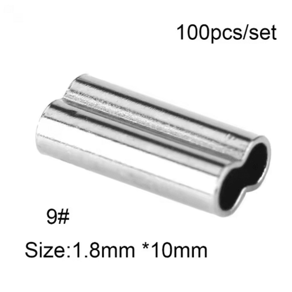 100PCS Fishing Crimping Sleeves For Strong Secure Rig Connections 1