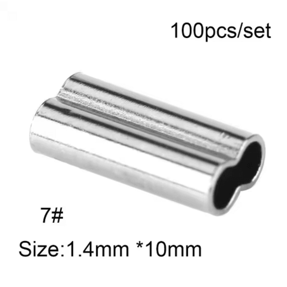 100PCS Fishing Crimping Sleeves For Strong Secure Rig Connections 3