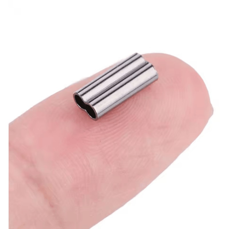 100PCS Fishing Crimping Sleeves For Strong Secure Rig Connections 11