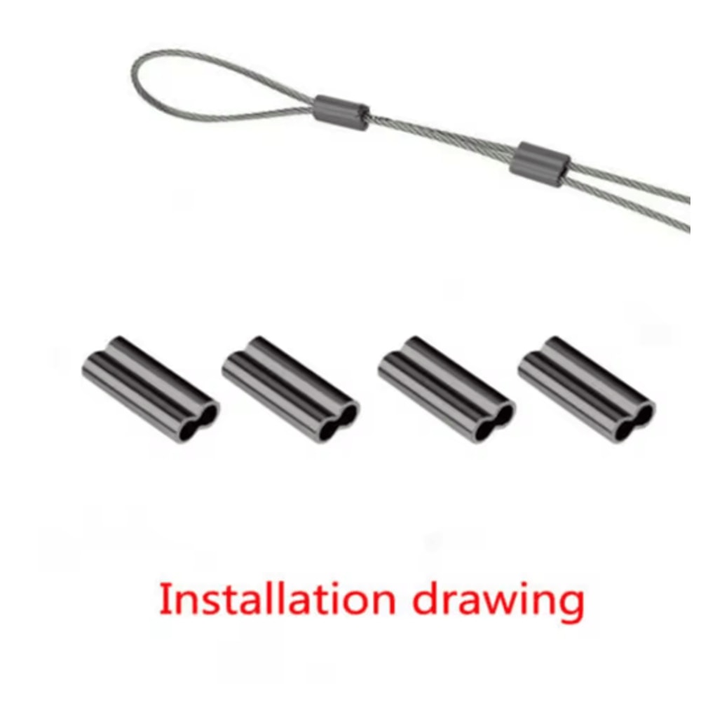 100PCS Fishing Crimping Sleeves For Strong Secure Rig Connections 13
