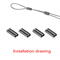 100PCS Fishing Crimping Sleeves For Strong Secure Rig Connections 13