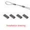 100PCS Fishing Crimping Sleeves For Strong Secure Rig Connections 13