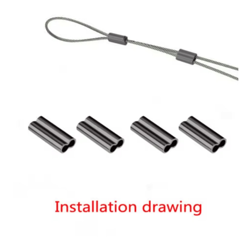 100PCS Fishing Crimping Sleeves For Strong Secure Rig Connections 13