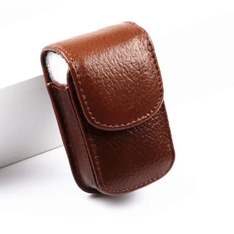 Foldable PU Leather Glasses Case For Men Women 2