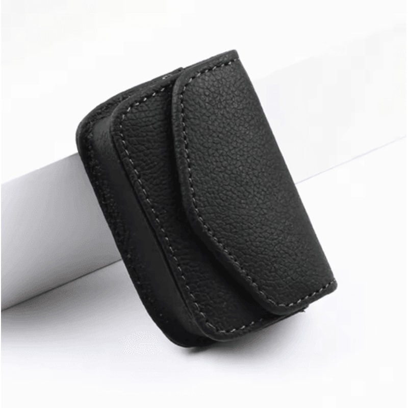 Foldable PU Leather Glasses Case For Men Women 3