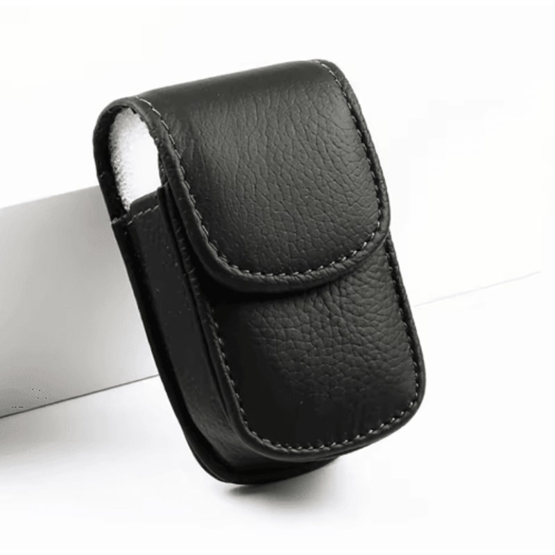 Foldable PU Leather Glasses Case For Men Women 4