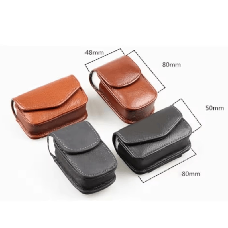 Foldable PU Leather Glasses Case For Men Women 5
