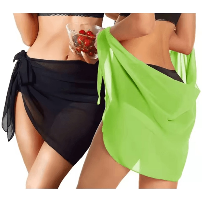 Sheer Chiffon Sarong Cover Up For Beach Swimwear Style 9