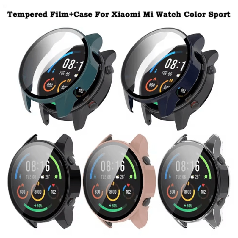 Full Protective Case With Tempered Glass For Xiaomi Mi Watch Color Sport 0
