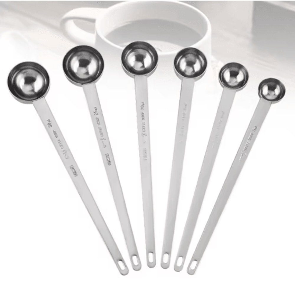 Stainless Steel Measuring Spoon Set With Long Handle For Coffee Bakin 8