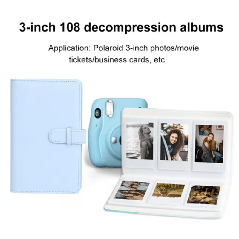PU Leather Photo Album For Fujifilm Instax Mini Prints 8
