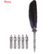 Luxury Vintage Feather Quill Pen Set With Gift Box 5 Nibs 1