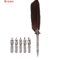 Luxury Vintage Feather Quill Pen Set With Gift Box 5 Nibs 4