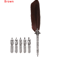 Luxury Vintage Feather Quill Pen Set With Gift Box 5 Nibs 4