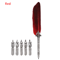 Luxury Vintage Feather Quill Pen Set With Gift Box 5 Nibs 7