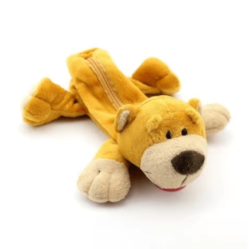 Cute Forest Animal Plush Pencil Case For School Stationery Storage 1