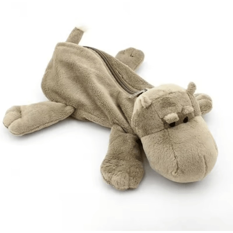 Cute Forest Animal Plush Pencil Case For School Stationery Storage 5