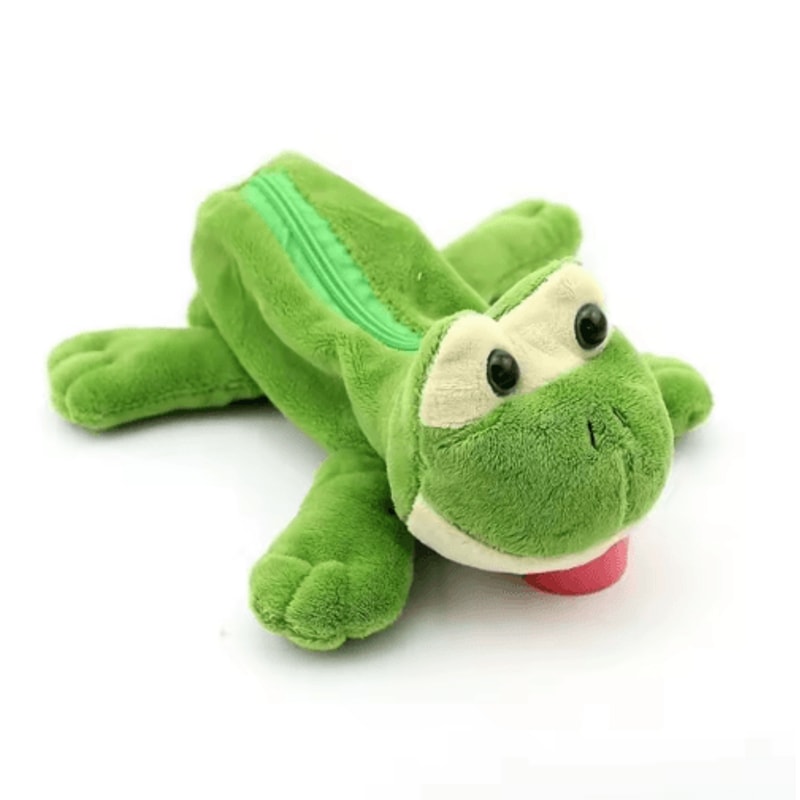 Cute Forest Animal Plush Pencil Case For School Stationery Storage 6