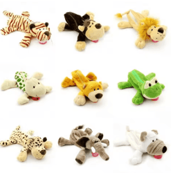 cute forest animal plush pencil case for school & stationery storage