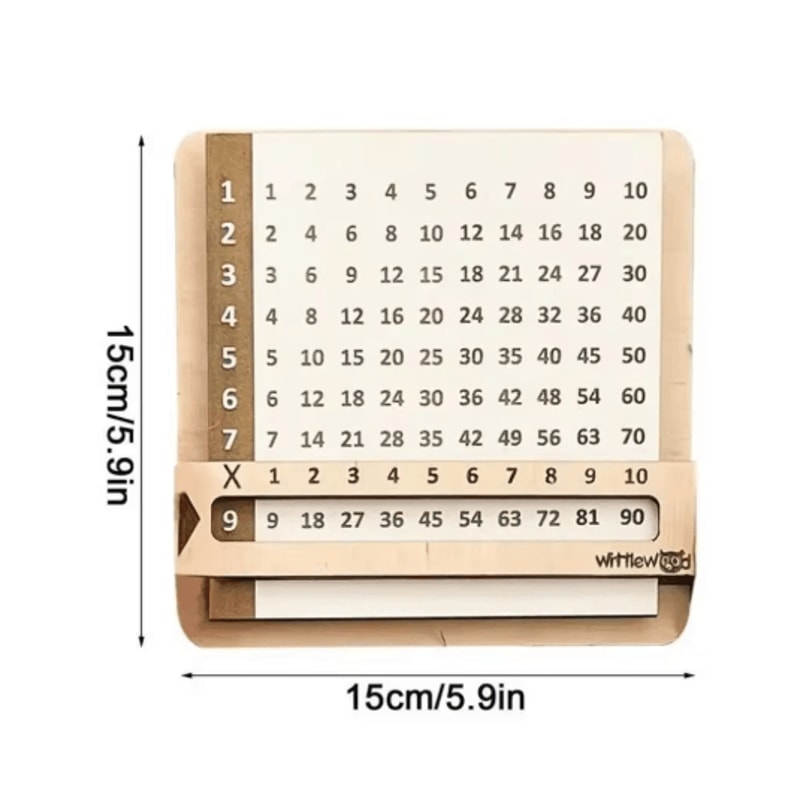 Wooden Montessori Multiplication Board For Kids Math Learning 2