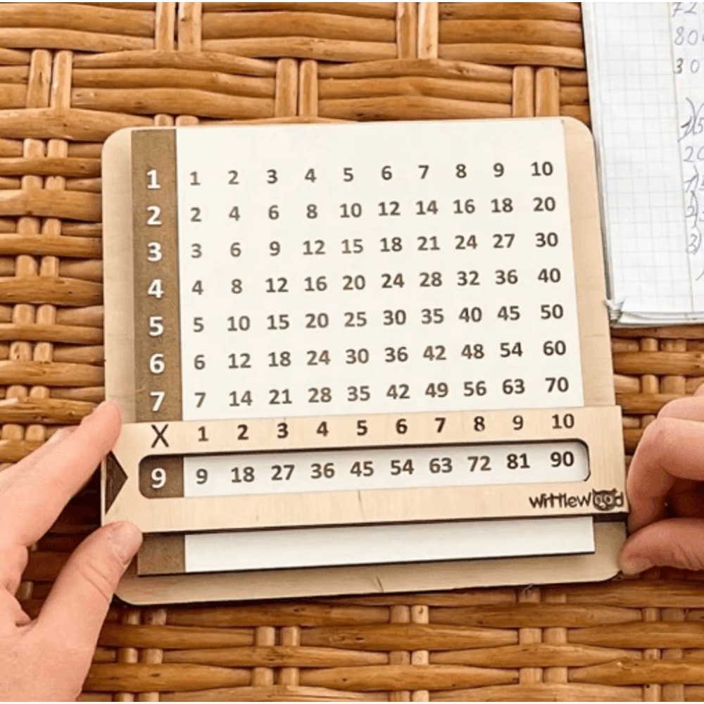 Wooden Montessori Multiplication Board For Kids Math Learning 4