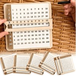 wooden montessori multiplication board for kids math learning