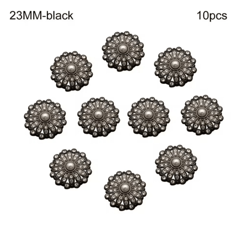 Retro Pearl Rhinestone Sewing Buttons For DIY Clothing Design 1