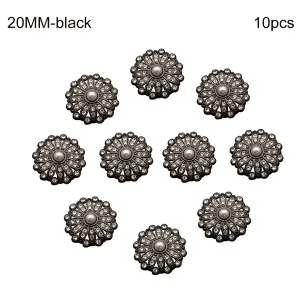 Retro Pearl Rhinestone Sewing Buttons For DIY Clothing Design 2