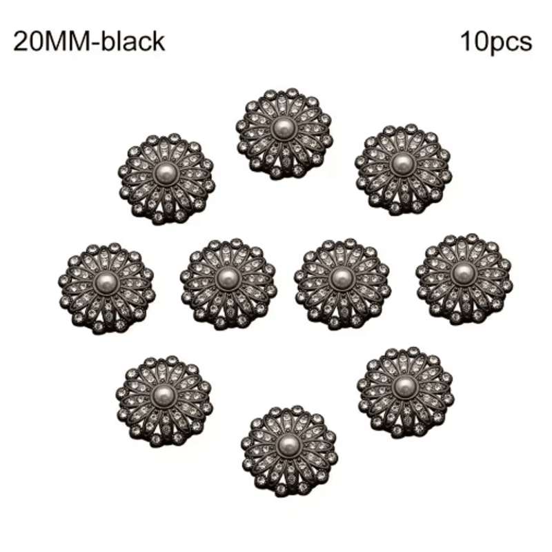 Retro Pearl Rhinestone Sewing Buttons For DIY Clothing Design 2