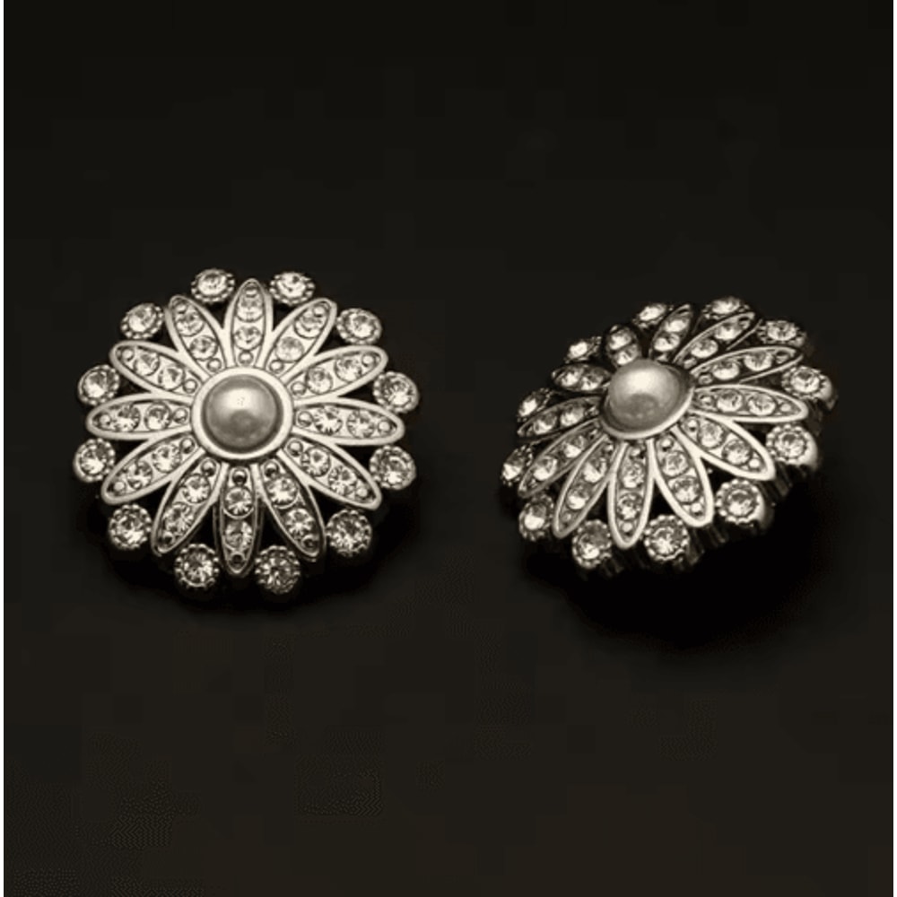 Retro Pearl Rhinestone Sewing Buttons For DIY Clothing Design 13