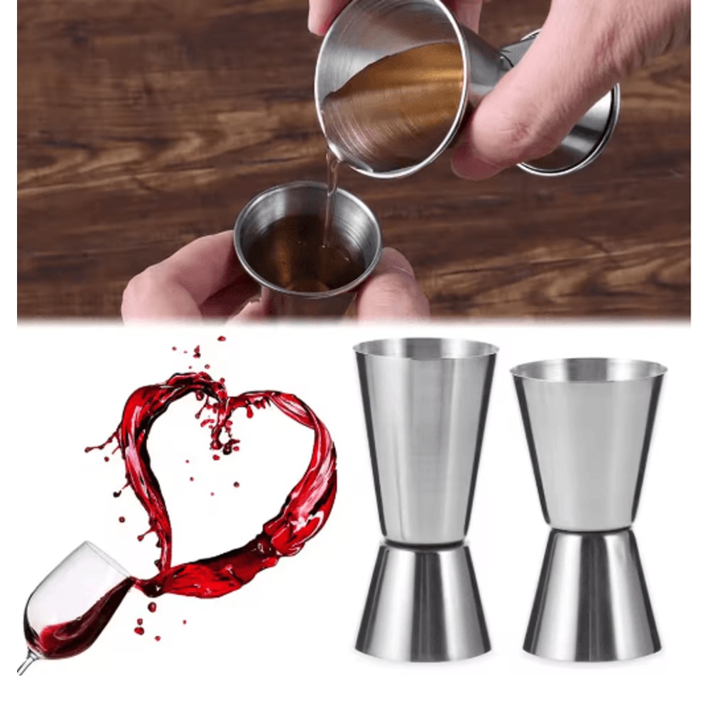 Stainless Steel Double Jigger Measuring Cup For Cocktails Bar Mixing 9