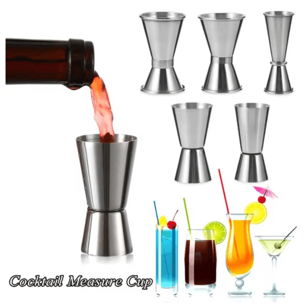 Stainless Steel Double Jigger Measuring Cup For Cocktails Bar Mixing 11