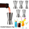 Stainless Steel Double Jigger Measuring Cup For Cocktails Bar Mixing 11