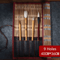 Bamboo RollUp Brush Holder For Calligraphy Art Supplies 7