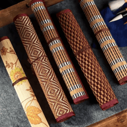 bamboo roll-up brush holder for calligraphy & art supplies