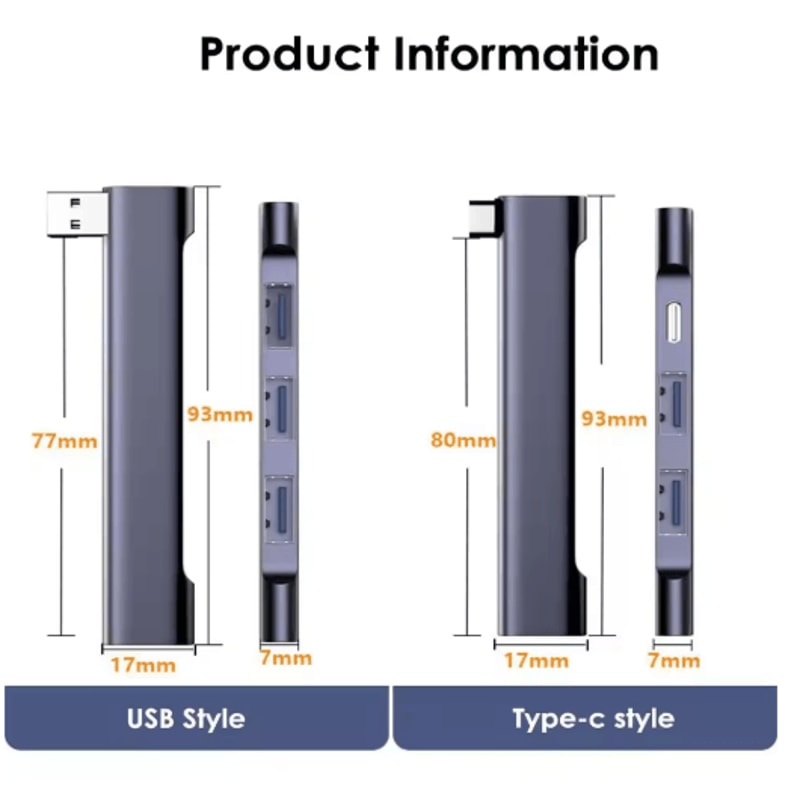 USBC Hub Docking Station With USB 30 PD Charging Support 5