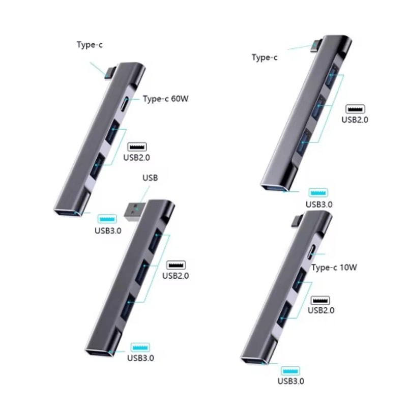 USBC Hub Docking Station With USB 30 PD Charging Support 7