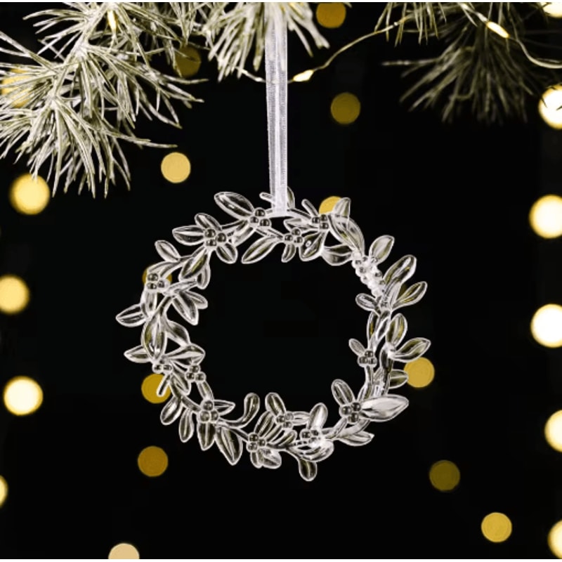 Transparent Acrylic Christmas Angel Ornaments For Tree Holiday Decor 1