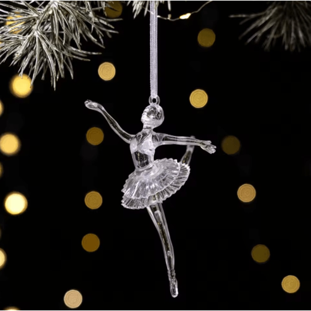Transparent Acrylic Christmas Angel Ornaments For Tree Holiday Decor 2