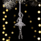 Transparent Acrylic Christmas Angel Ornaments For Tree Holiday Decor 3