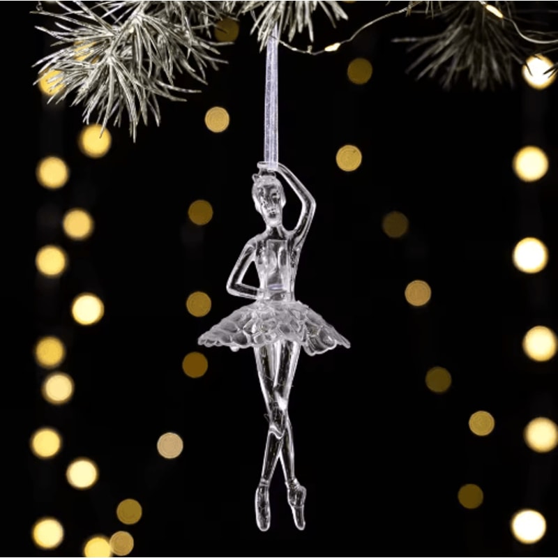 Transparent Acrylic Christmas Angel Ornaments For Tree Holiday Decor 3