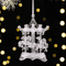 Transparent Acrylic Christmas Angel Ornaments For Tree Holiday Decor 6