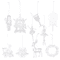 Transparent Acrylic Christmas Angel Ornaments For Tree Holiday Decor 13