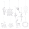 Transparent Acrylic Christmas Angel Ornaments For Tree Holiday Decor 13