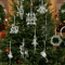Transparent Acrylic Christmas Angel Ornaments For Tree Holiday Decor 0