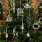 Transparent Acrylic Christmas Angel Ornaments For Tree Holiday Decor 0