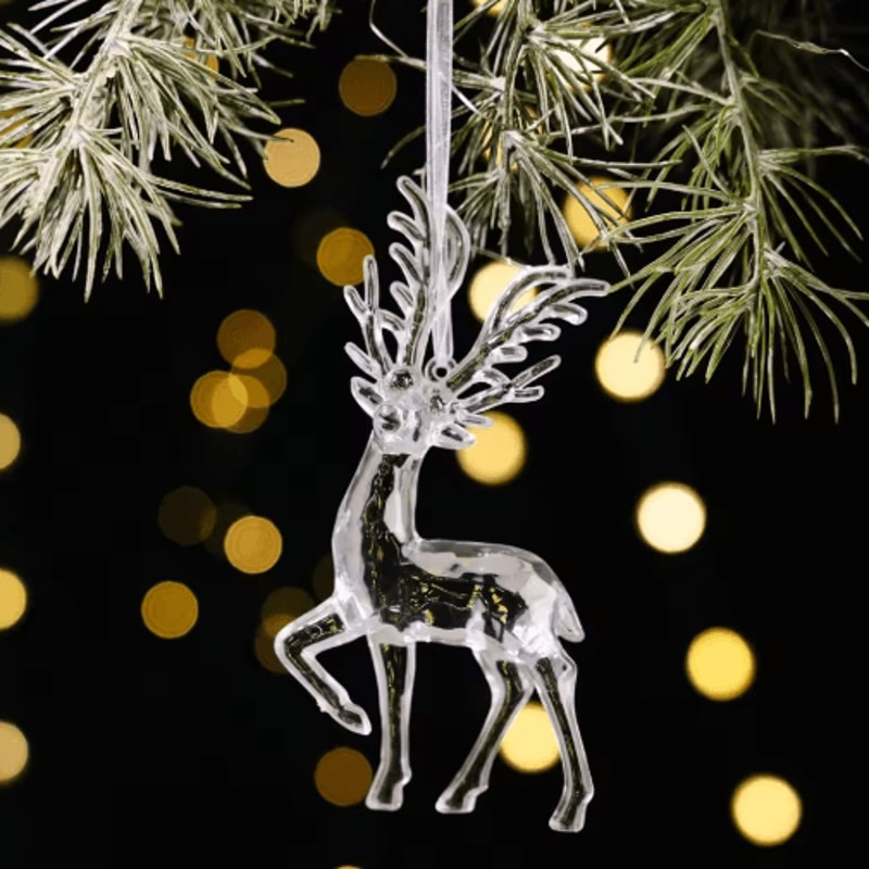 Transparent Acrylic Christmas Angel Ornaments For Tree Holiday Decor 8