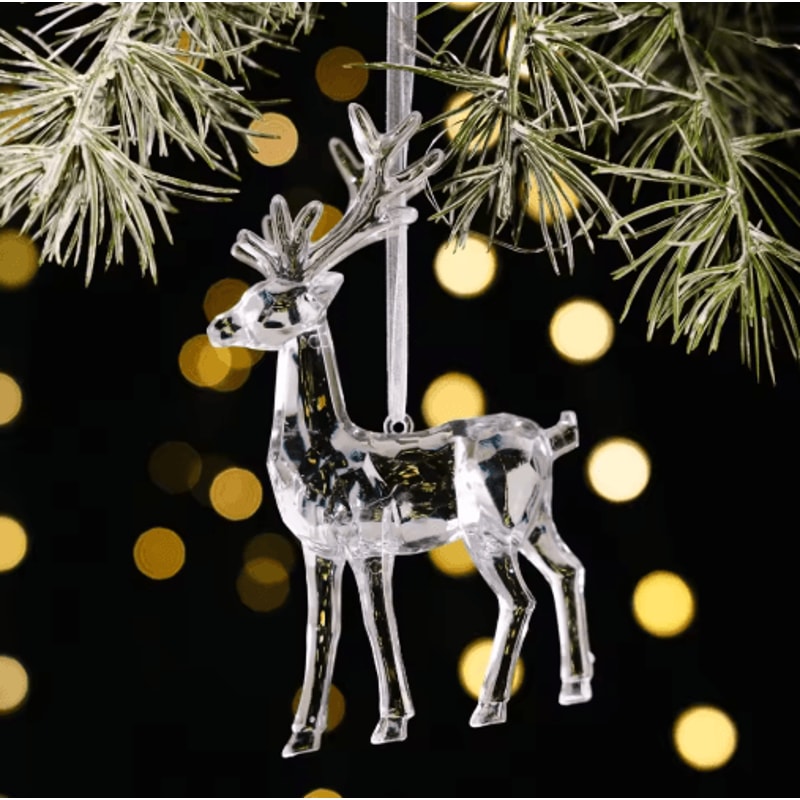Transparent Acrylic Christmas Angel Ornaments For Tree Holiday Decor 9